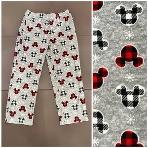 Disney Mickey Mouse Adult Soft Pajama‎ Lounge Pants Wide Leg Baggy L
